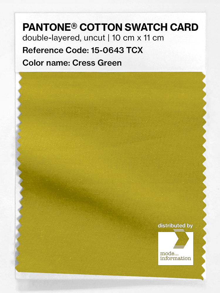 Artikelbild 1 des Artikels “PANTONE® COTTON SWATCH CARD 15-0643 TCX Cress Green “
