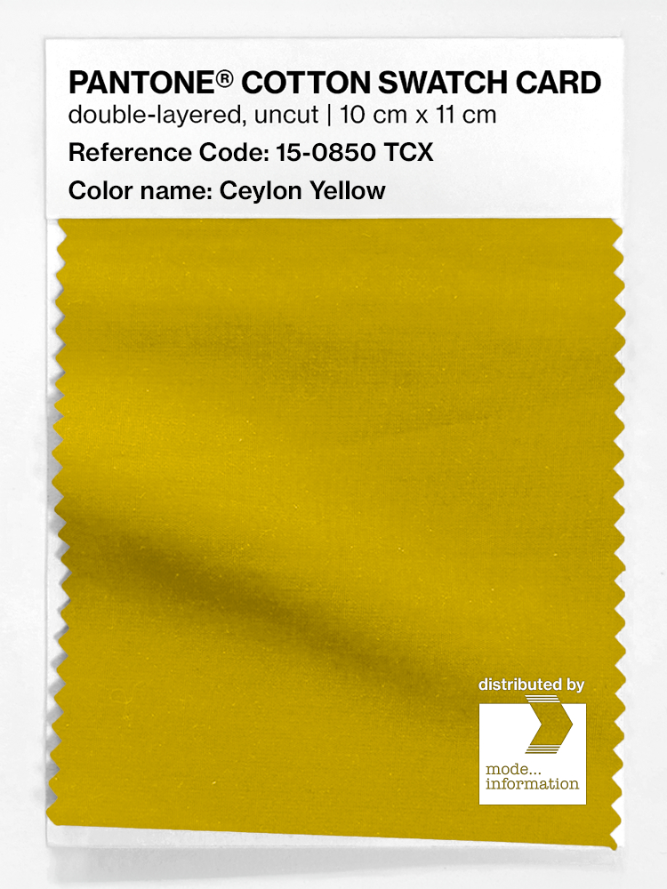 Artikelbild 1 des Artikels “PANTONE® COTTON SWATCH CARD 15-0850 TCX Ceylon Yellow “