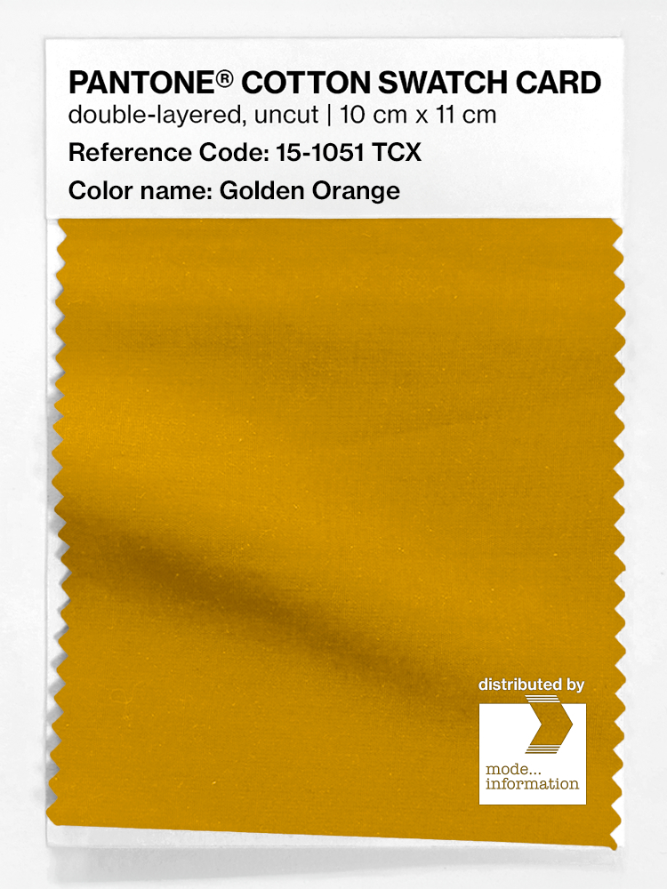 Artikelbild 1 des Artikels “PANTONE® COTTON SWATCH CARD 15-1051 TCX Golden Orange “