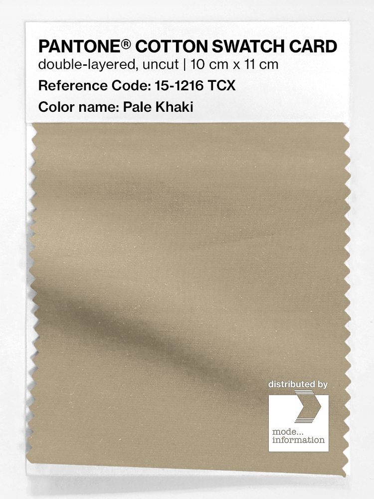 Artikelbild 1 des Artikels “PANTONE® COTTON SWATCH CARD 15-1216 TCX Pale Khaki “
