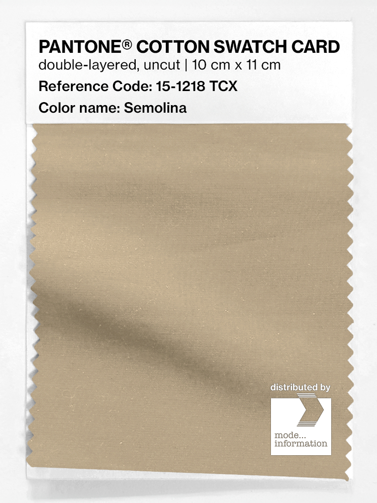 Artikelbild 1 des Artikels “PANTONE® COTTON SWATCH CARD 15-1218 TCX Semolina “