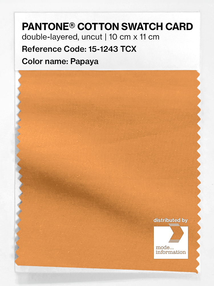 Artikelbild 1 des Artikels “PANTONE® COTTON SWATCH CARD 15-1243 TCX Papaya “