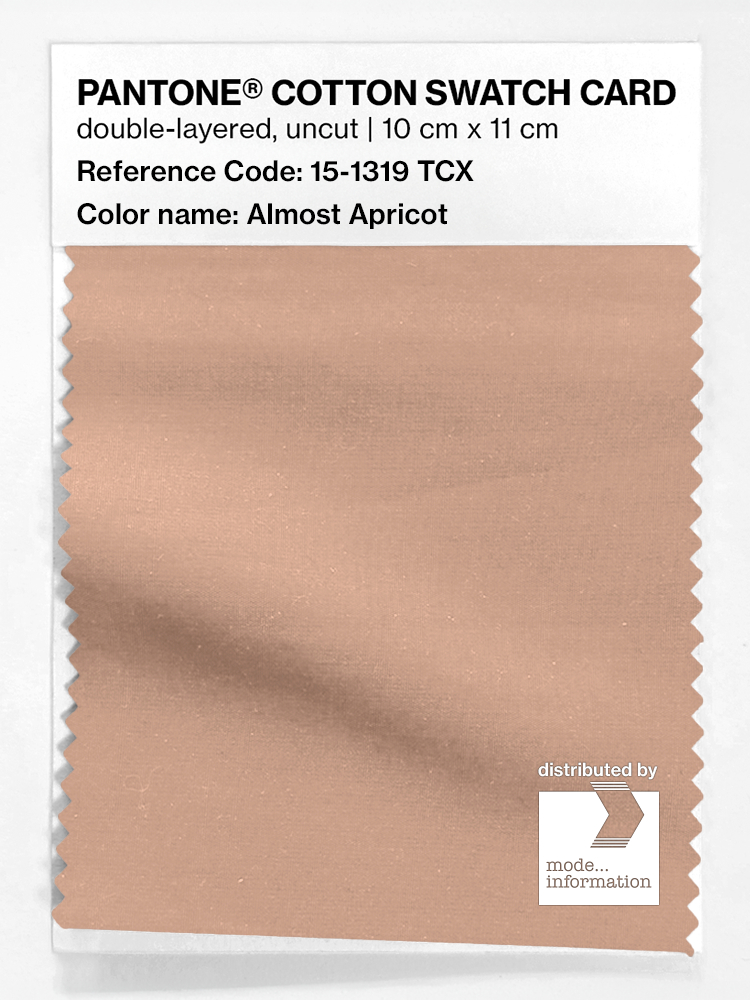 Product image 1 of the product “PANTONE® COTTON SWATCH CARD 15-1319 TCX Almost Apricot ”