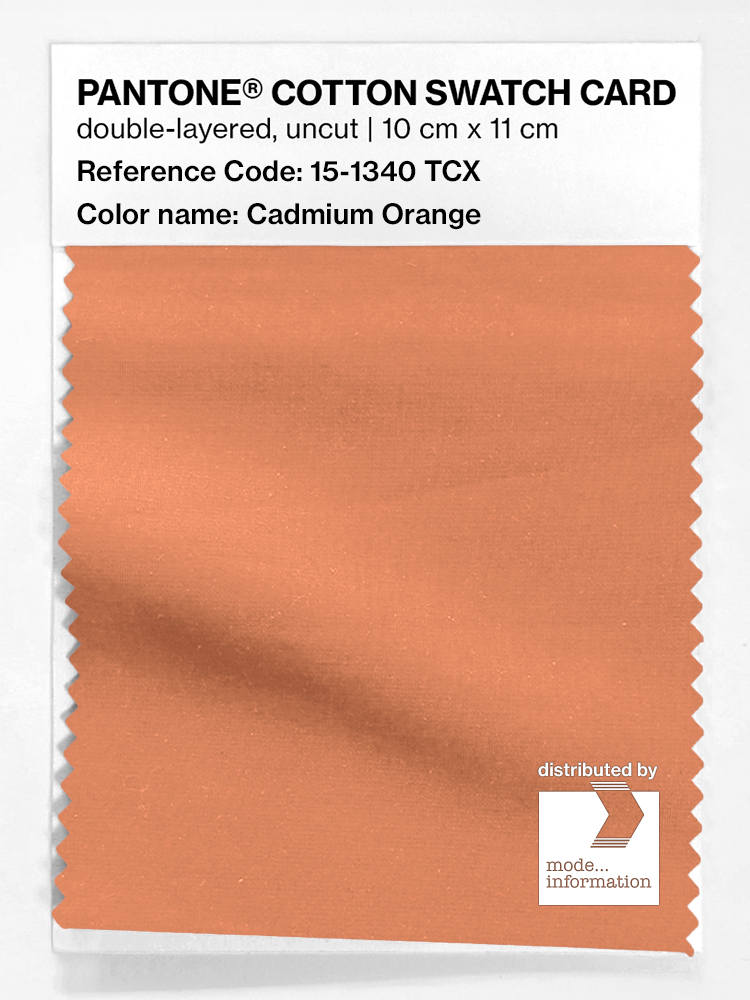 Artikelbild 1 des Artikels “PANTONE® COTTON SWATCH CARD 15-1340 TCX Cadmium Orange “