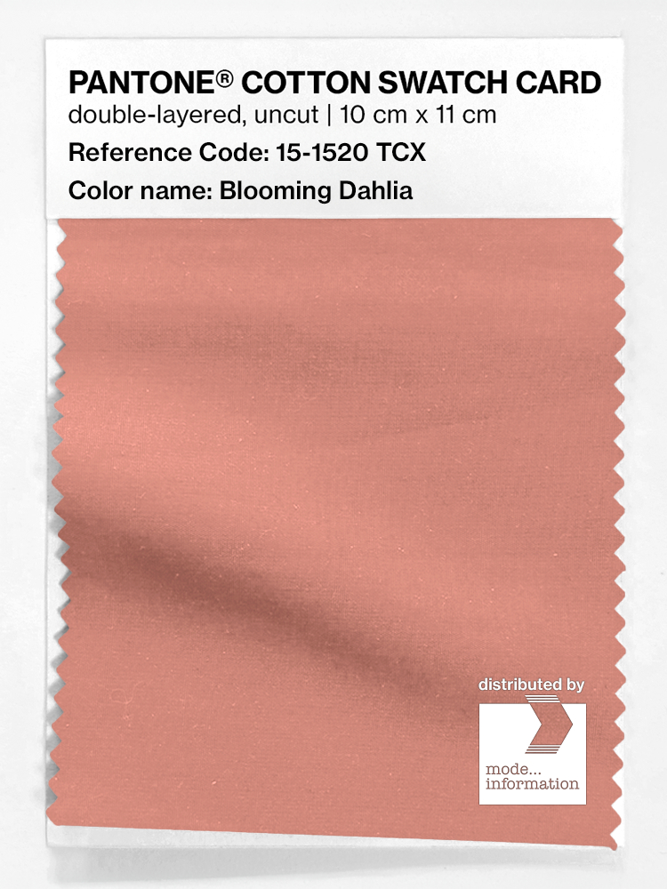 Product image 1 of the product “PANTONE® COTTON SWATCH CARD 15-1520 TCX Blooming Dahlia ”