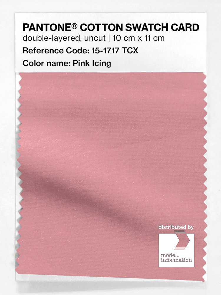 Product image 1 of the product “PANTONE® COTTON SWATCH CARD 15-1717 TCX Pink Icing ”