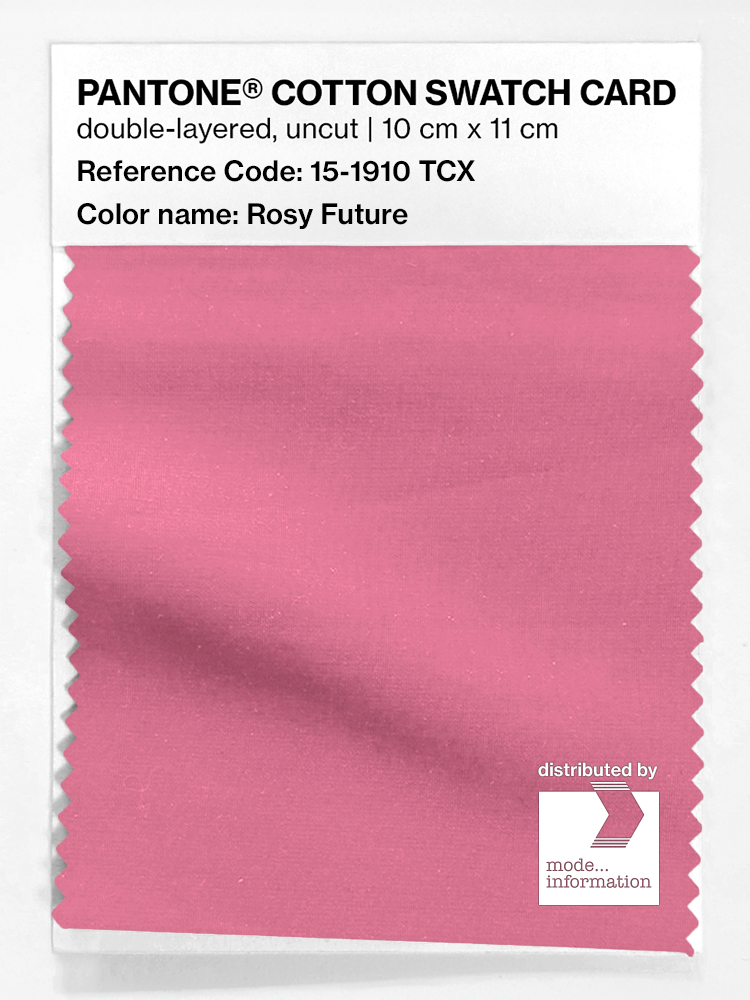 Product image 1 of the product “PANTONE® COTTON SWATCH CARD 15-1910 TCX Rosy Future ”