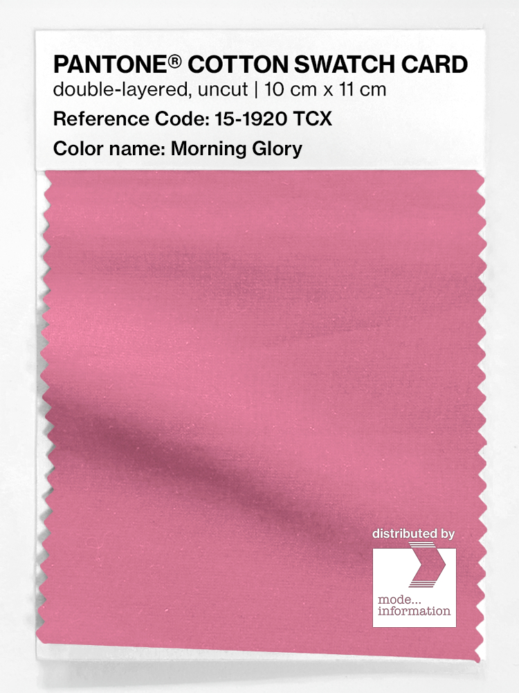 Product image 1 of the product “PANTONE® COTTON SWATCH CARD 15-1920 TCX Morning Glory ”