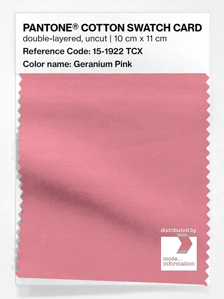 Artikelbild 1 des Artikels “PANTONE® COTTON SWATCH CARD 15-1922 TCX Geranium Pink “