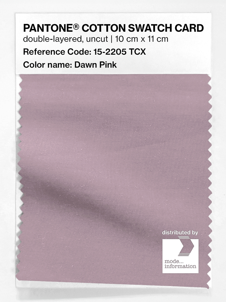 Product image 1 of the product “PANTONE® COTTON SWATCH CARD 15-2205 TCX Dawn Pink ”
