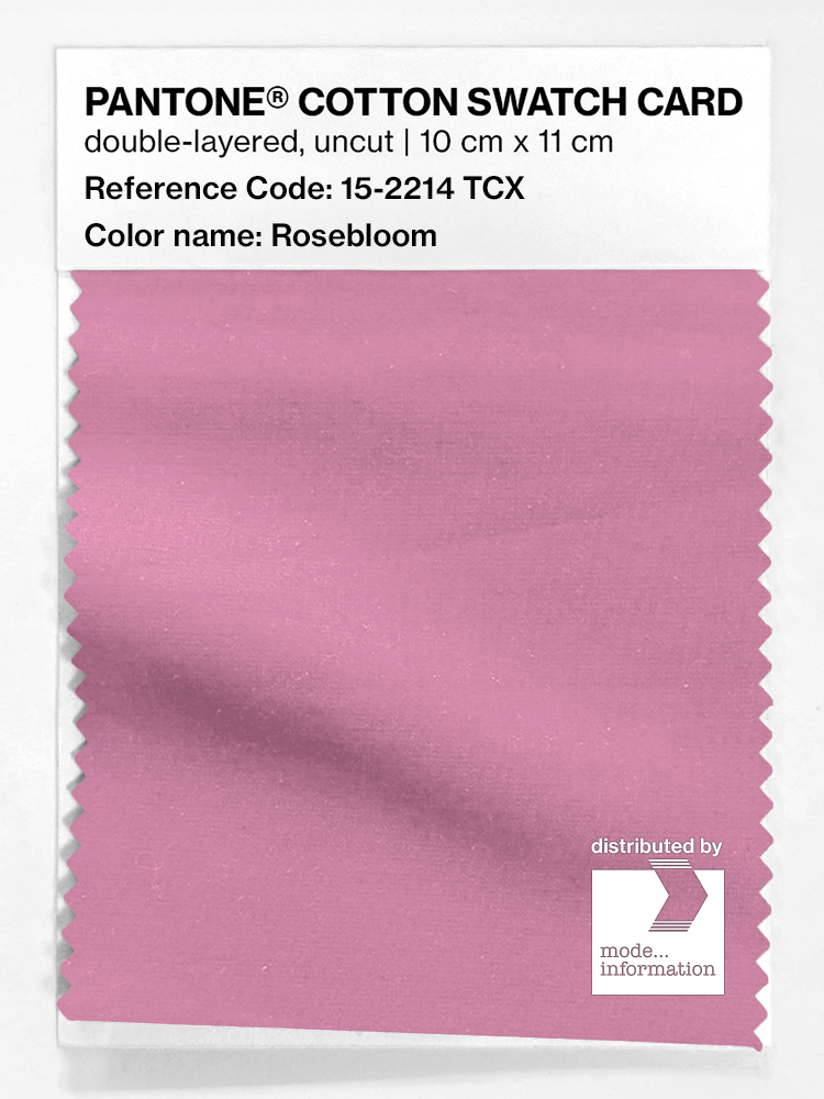 Product image 1 of the product “PANTONE® COTTON SWATCH CARD 15-2214 TCX Rosebloom ”