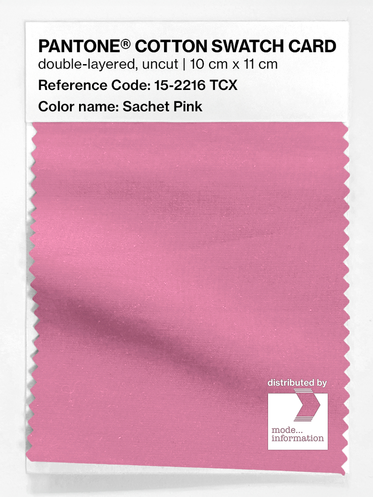 Product image 1 of the product “PANTONE® COTTON SWATCH CARD 15-2216 TCX Sachet Pink ”