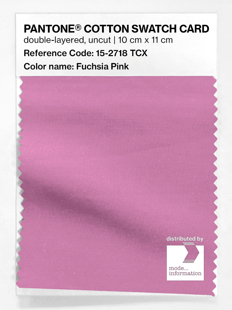 Product image 1 of the product “PANTONE® COTTON SWATCH CARD 15-2718 TCX Fuchsia Pink ”
