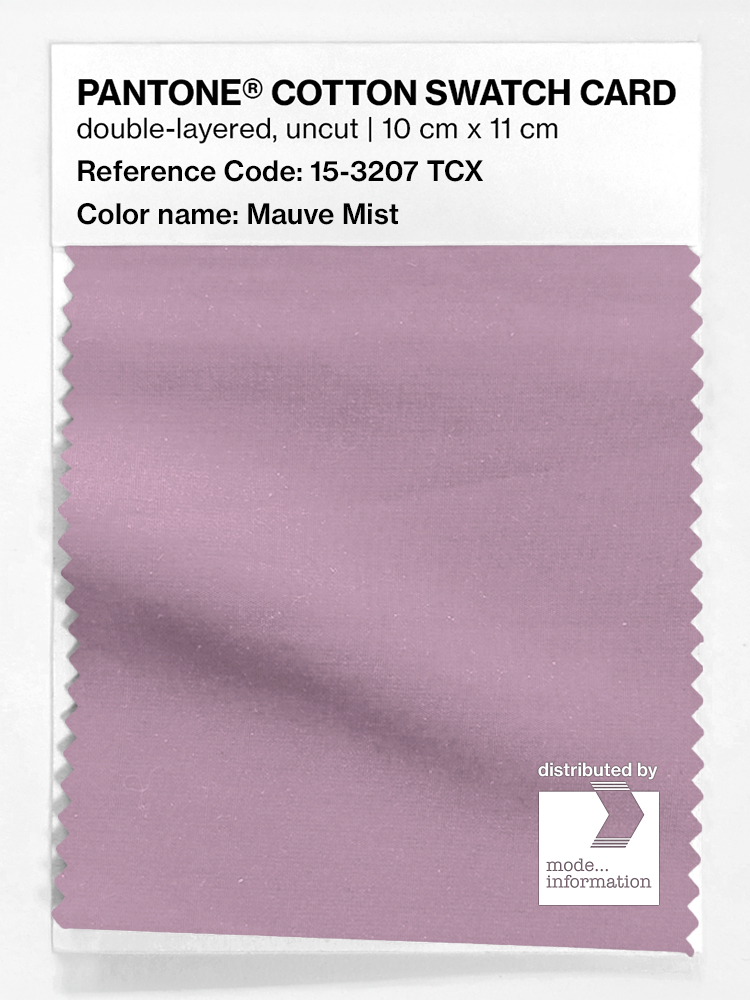 Product image 1 of the product “PANTONE® COTTON SWATCH CARD 15-3207 TCX Mauve Mist ”
