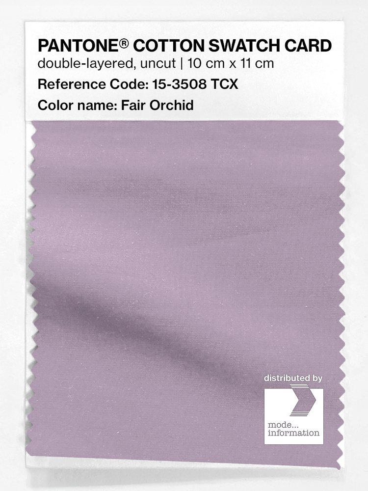 Product image 1 of the product “PANTONE® COTTON SWATCH CARD 15-3508 TCX Fair Orchid ”