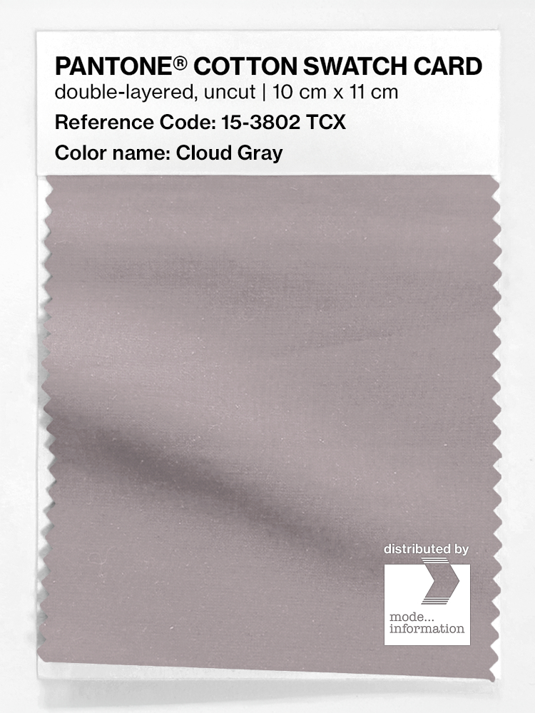 Artikelbild 1 des Artikels “PANTONE® COTTON SWATCH CARD 15-3802 TCX Cloud Gray “