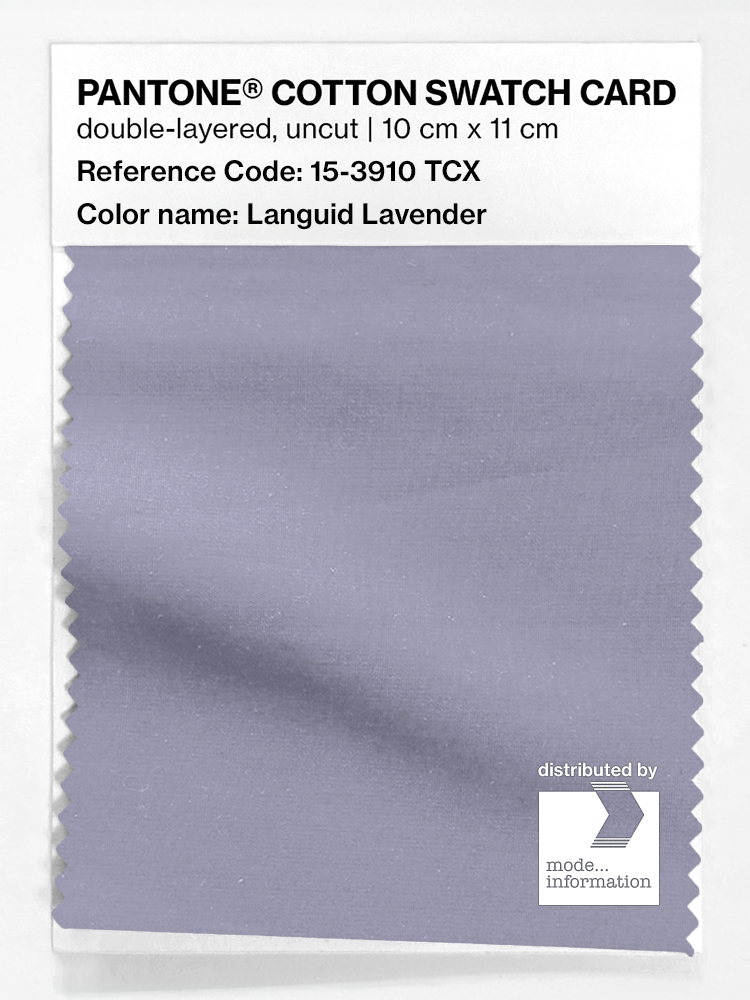 Product image 1 of the product “PANTONE® COTTON SWATCH CARD 15-3910 TCX Languid Lavender ”
