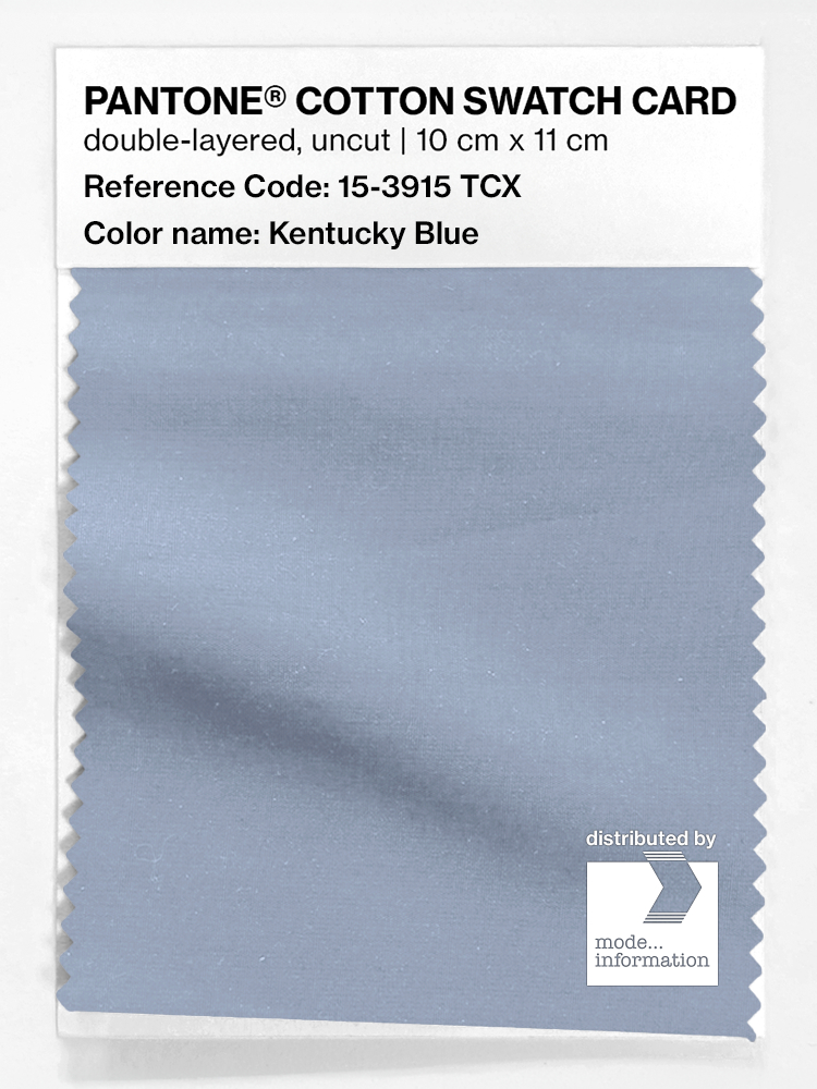 Artikelbild 1 des Artikels “PANTONE® COTTON SWATCH CARD 15-3915 TCX Kentucky Blue “