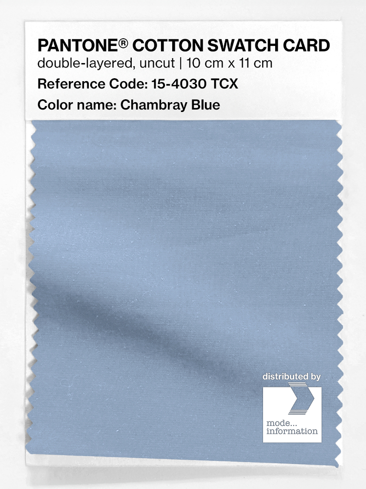 Artikelbild 1 des Artikels “PANTONE® COTTON SWATCH CARD 15-4030 TCX Chambray Blue “