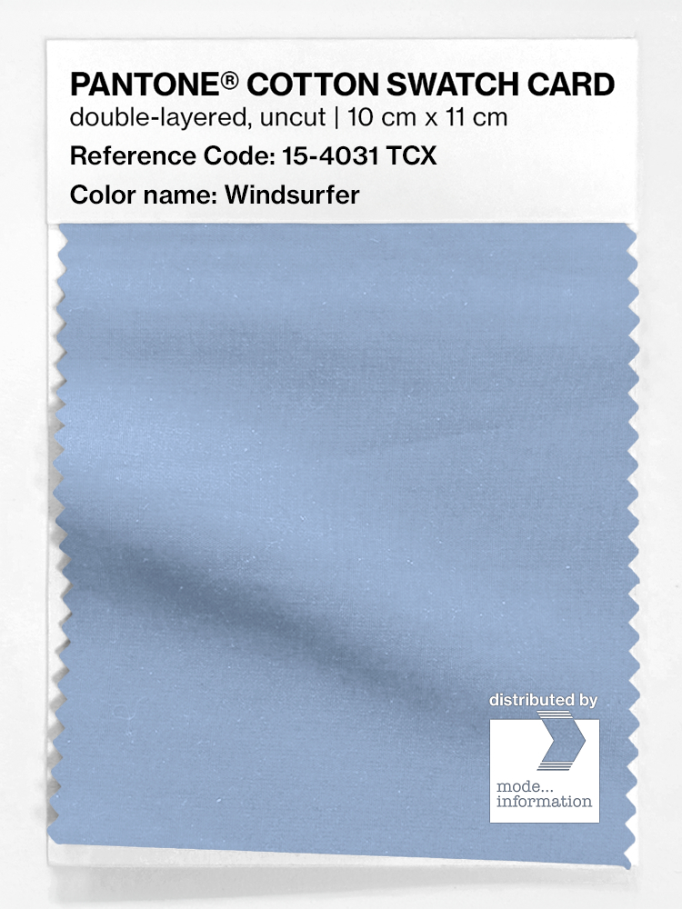 Artikelbild 1 des Artikels “PANTONE® COTTON SWATCH CARD 15-4031 TCX Windsurfer “