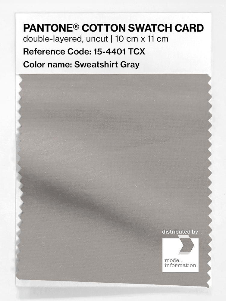 Artikelbild 1 des Artikels “PANTONE® COTTON SWATCH CARD 15-4401 TCX Sweatshirt Gray “