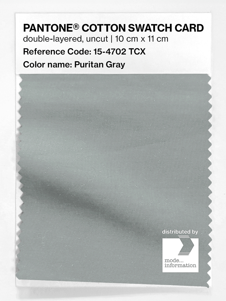 Artikelbild 1 des Artikels “PANTONE® COTTON SWATCH CARD 15-4702 TCX Puritan Gray “