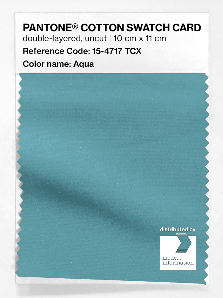 Artikelbild 1 des Artikels “PANTONE® COTTON SWATCH CARD 15-4717 TCX Aqua “