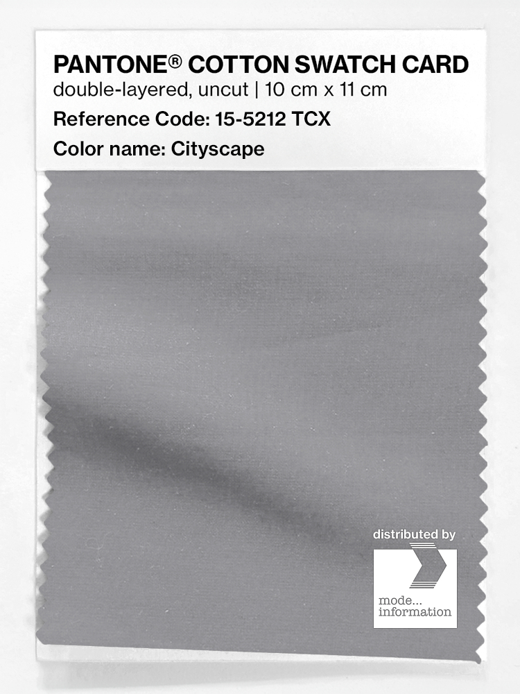 Product image 1 of the product “PANTONE® COTTON SWATCH CARD 15-5212 TCX Cityscape ”