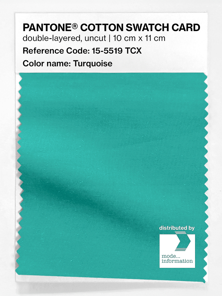 Artikelbild 1 des Artikels “PANTONE® COTTON SWATCH CARD 15-5519 TCX Turquoise “