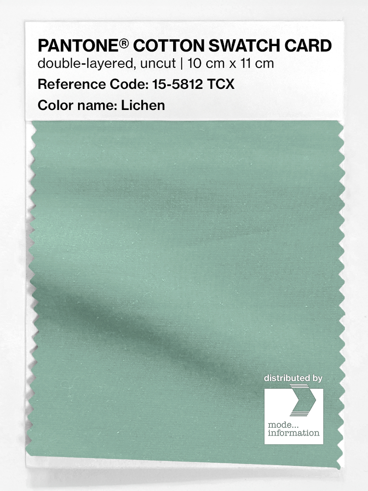 Product image 1 of the product “PANTONE® COTTON SWATCH CARD 15-5812 TCX Lichen ”