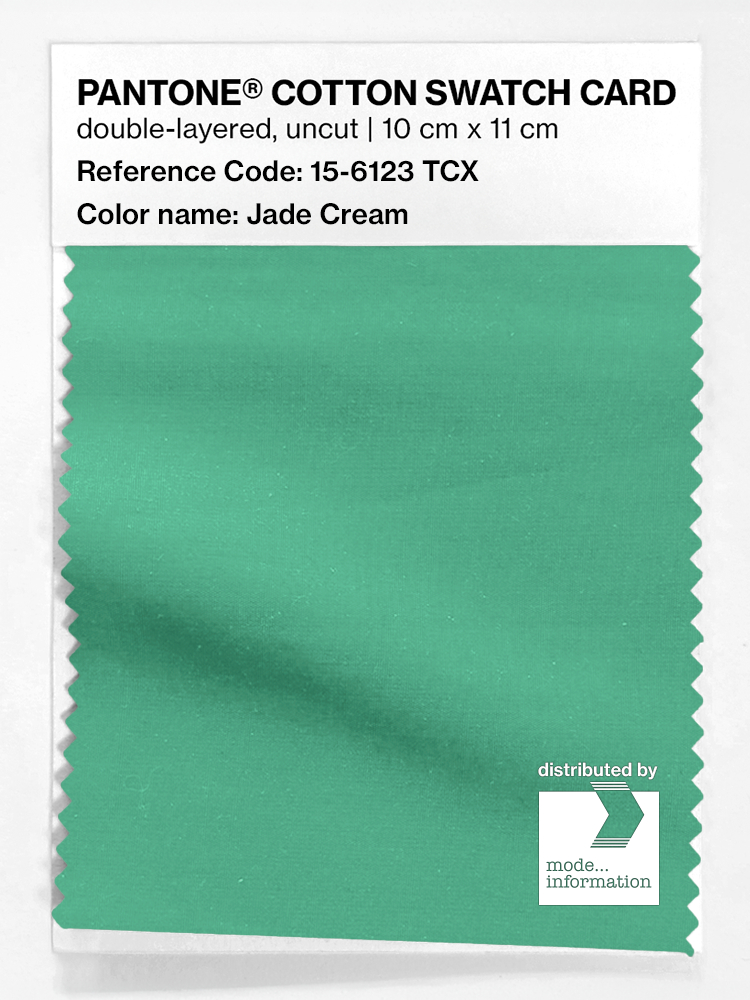Artikelbild 1 des Artikels “PANTONE® COTTON SWATCH CARD 15-6123 TCX Jade Cream “