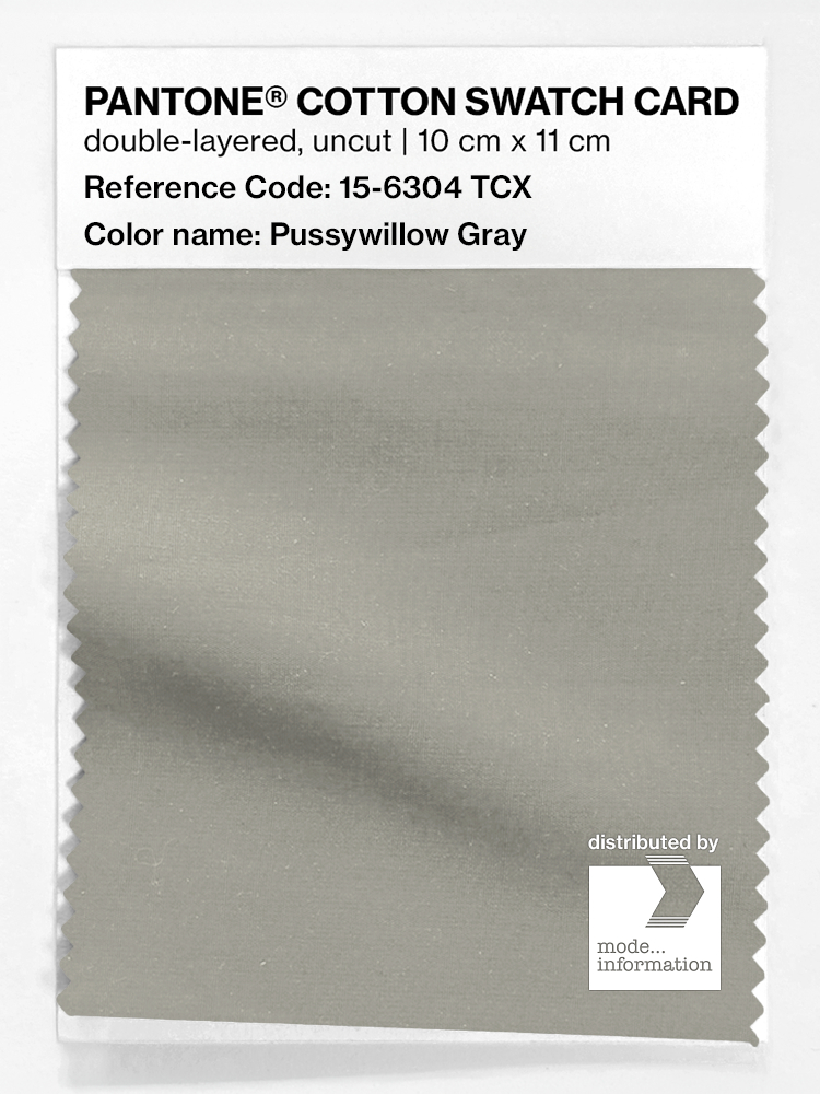 Product image 1 of the product “PANTONE® COTTON SWATCH CARD 15-6304 TCX Pussywillow Gray ”