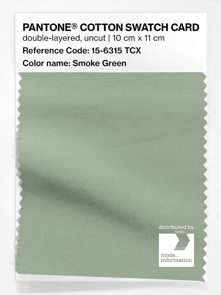 Artikelbild 1 des Artikels “PANTONE® COTTON SWATCH CARD 15-6315 TCX Smoke Green “