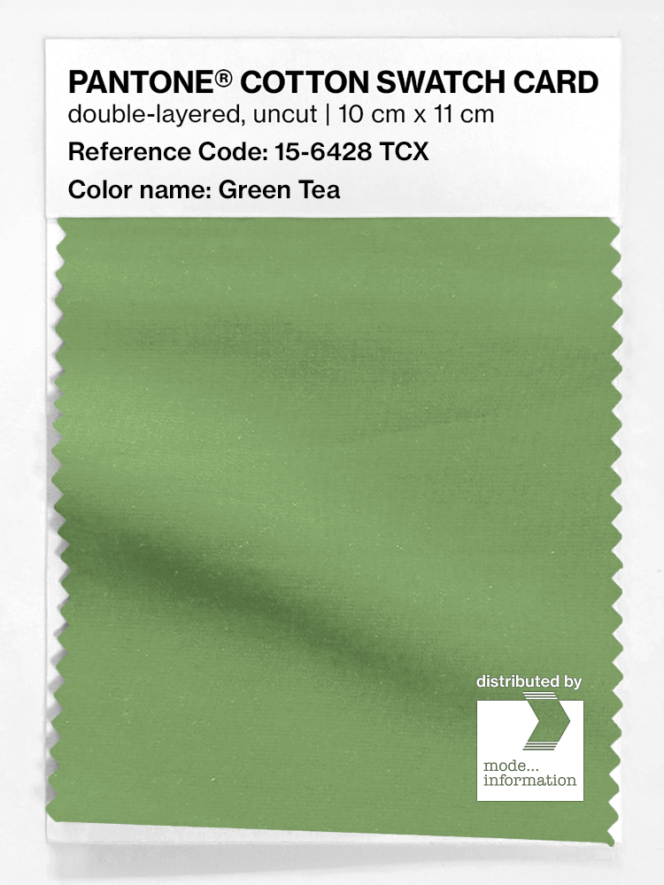 Product image 1 of the product “PANTONE® COTTON SWATCH CARD 15-6428 TCX Green Tea ”