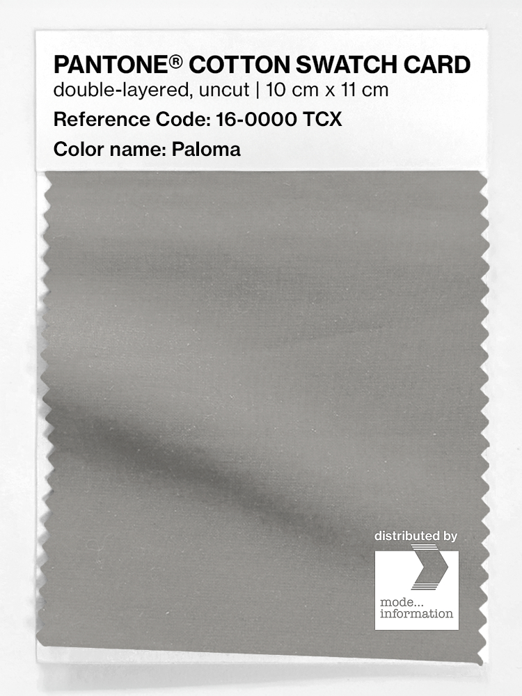 Product image 1 of the product “PANTONE® COTTON SWATCH CARD 16-0000 TCX Paloma ”