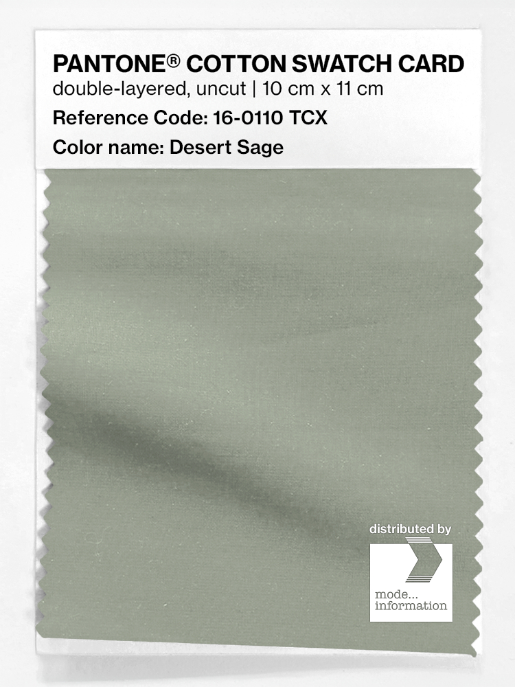 Artikelbild 1 des Artikels “PANTONE® COTTON SWATCH CARD 16-0110 TCX Desert Sage “