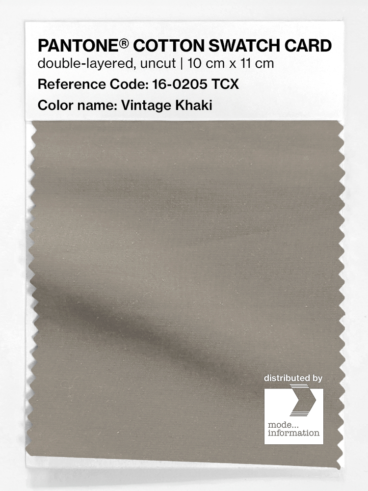 Artikelbild 1 des Artikels “PANTONE® COTTON SWATCH CARD 16-0205 TCX Vintage Khaki “
