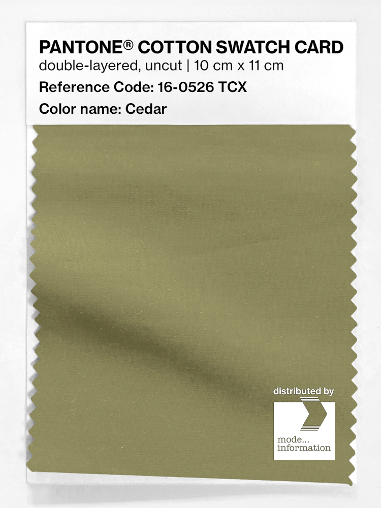 Artikelbild 1 des Artikels “PANTONE® COTTON SWATCH CARD 16-0526 TCX Cedar “