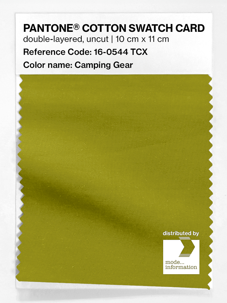 Artikelbild 1 des Artikels “PANTONE® COTTON SWATCH CARD 16-0544 TCX Camping Gear “