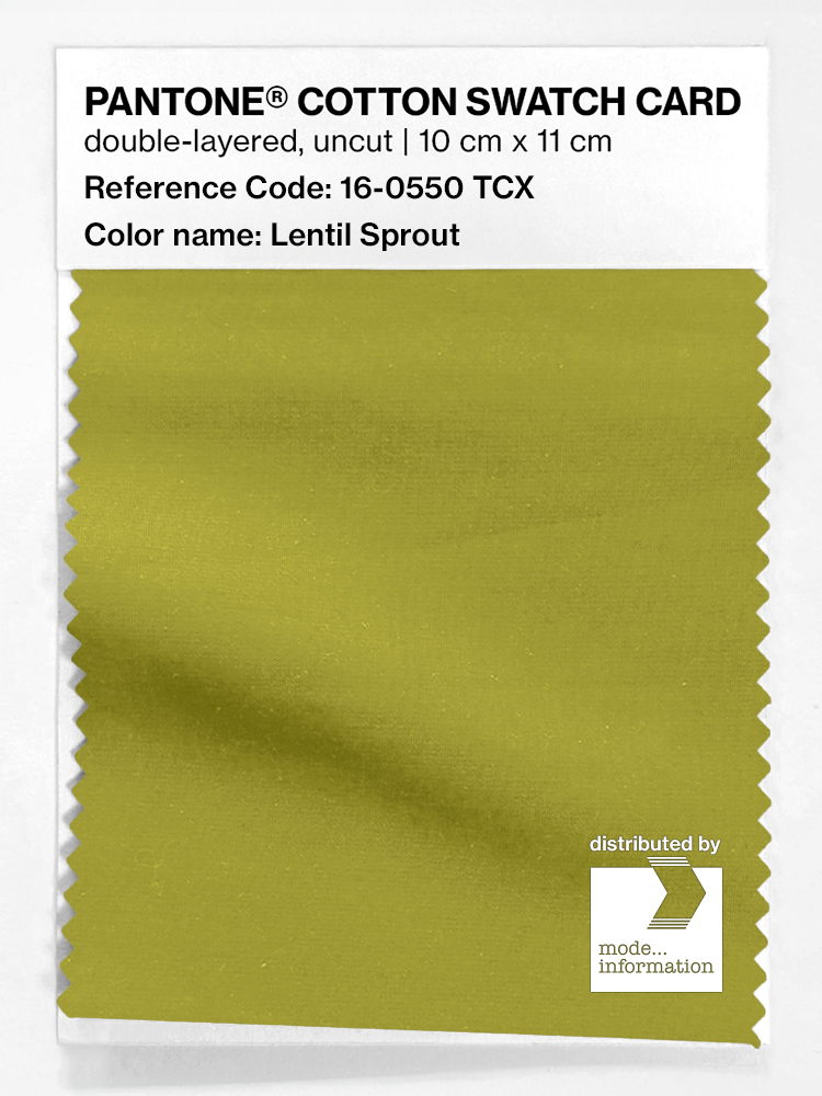 Artikelbild 1 des Artikels “PANTONE® COTTON SWATCH CARD 16-0550 TCX Lentil Sprout “