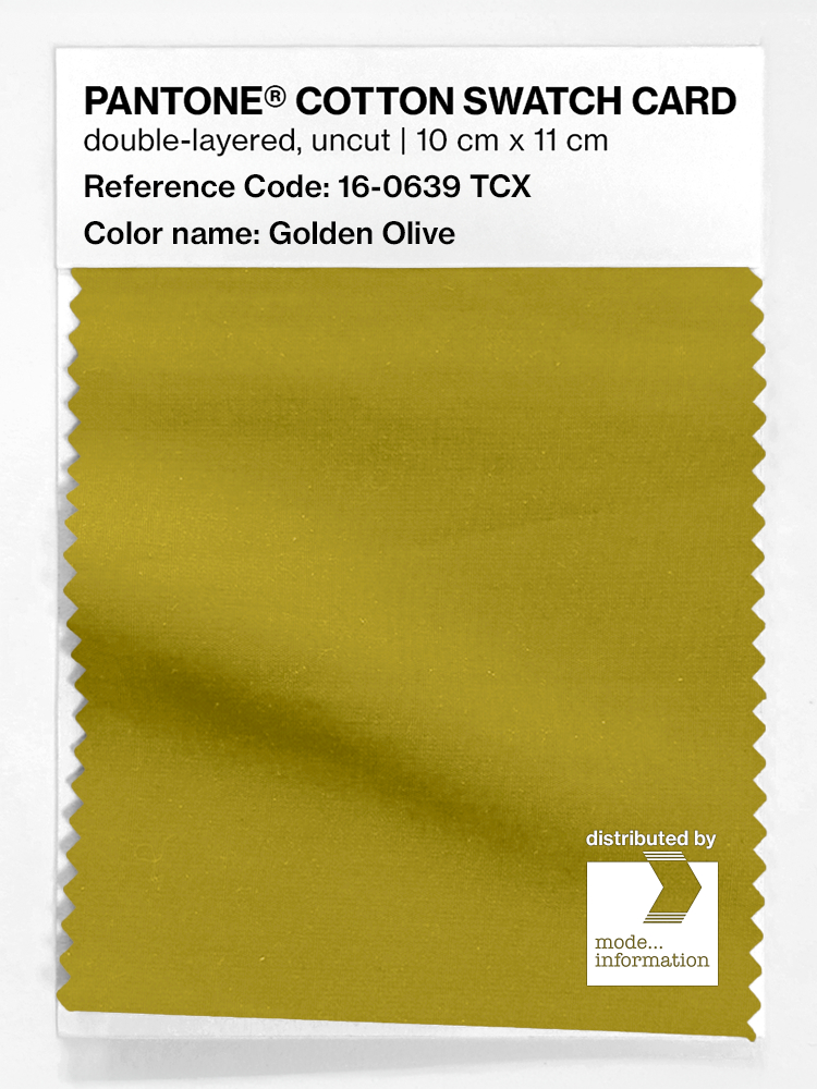 Artikelbild 1 des Artikels “PANTONE® COTTON SWATCH CARD 16-0639 TCX Golden Olive “