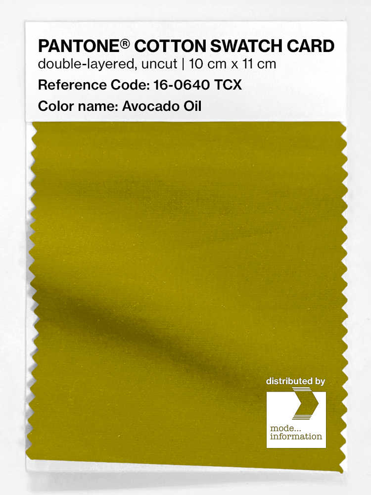 Artikelbild 1 des Artikels “PANTONE® COTTON SWATCH CARD 16-0640 TCX Avocado Oil “
