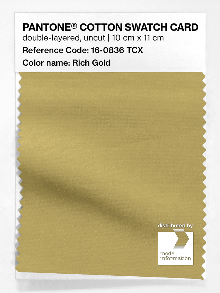 Artikelbild 1 des Artikels “PANTONE® COTTON SWATCH CARD 16-0836 TCX Rich Gold “
