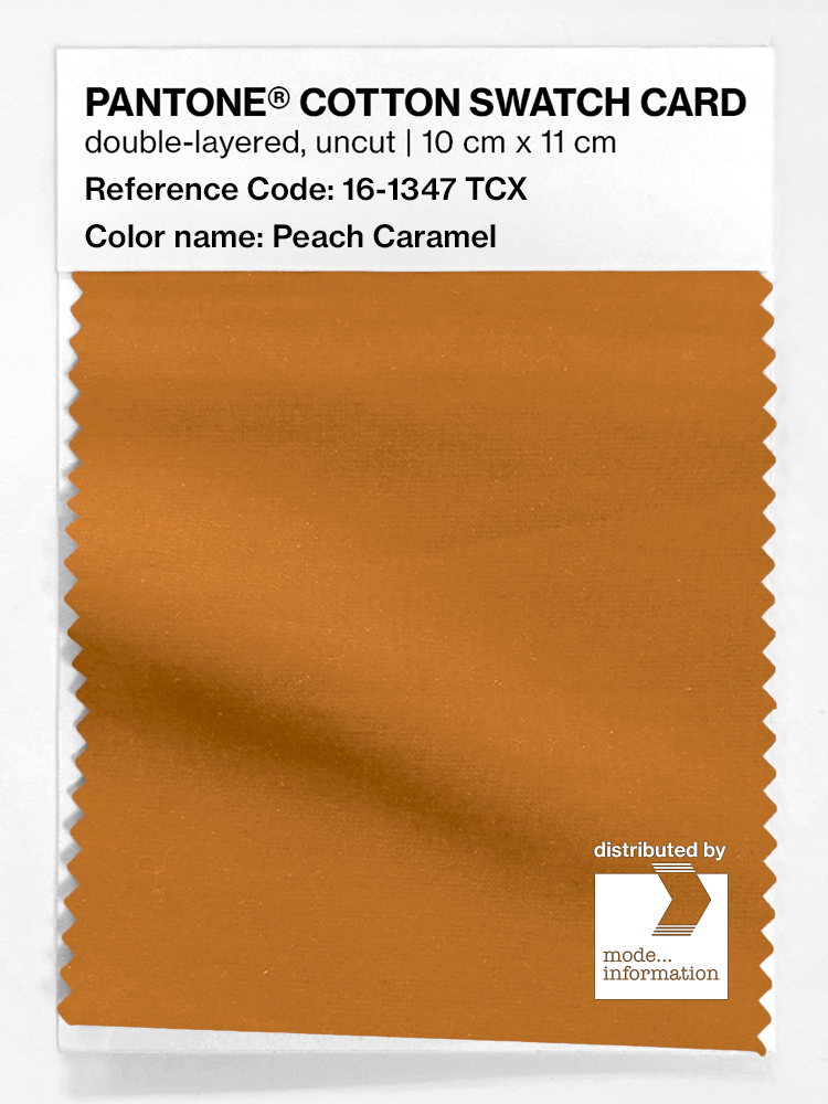 Artikelbild 1 des Artikels “PANTONE® COTTON SWATCH CARD 16-1347 TCX Peach Caramel “