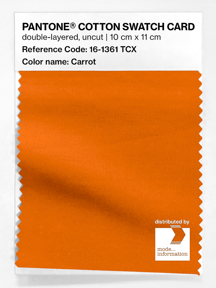 Artikelbild 1 des Artikels “PANTONE® COTTON SWATCH CARD 16-1361 TCX Carrot “