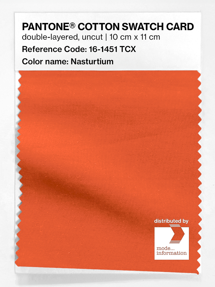 Artikelbild 1 des Artikels “PANTONE® COTTON SWATCH CARD 16-1451 TCX Nasturtium “