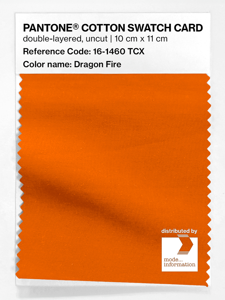 Artikelbild 1 des Artikels “PANTONE® COTTON SWATCH CARD 16-1460 TCX Dragon Fire “