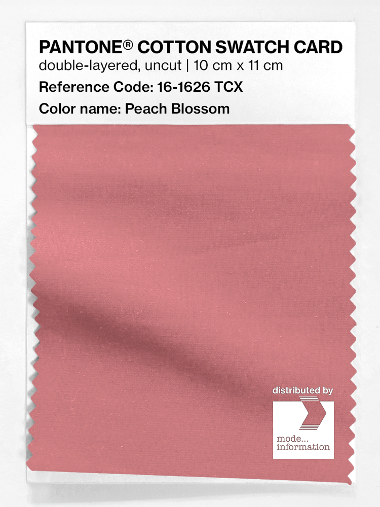Product image 1 of the product “PANTONE® COTTON SWATCH CARD 16-1626 TCX Peach Blossom ”