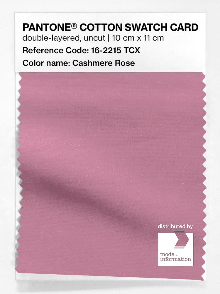 Product image 1 of the product “PANTONE® COTTON SWATCH CARD 16-2215 TCX Cashmere Rose ”