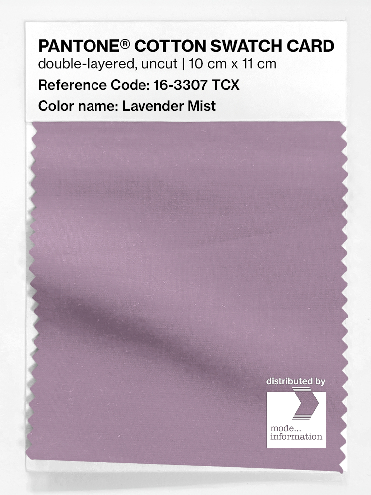 Artikelbild 1 des Artikels “PANTONE® COTTON SWATCH CARD 16-3307 TCX Lavender Mist “